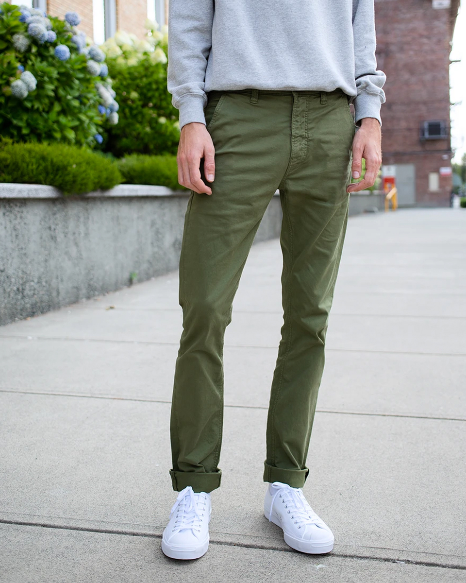 New men's arrivals from Nudie including a restock of the Slim Adam Chinos in Green, Black, Beige and Bunker. Shop all Nudie in-store &amp; online now | stilllifeboutique.com