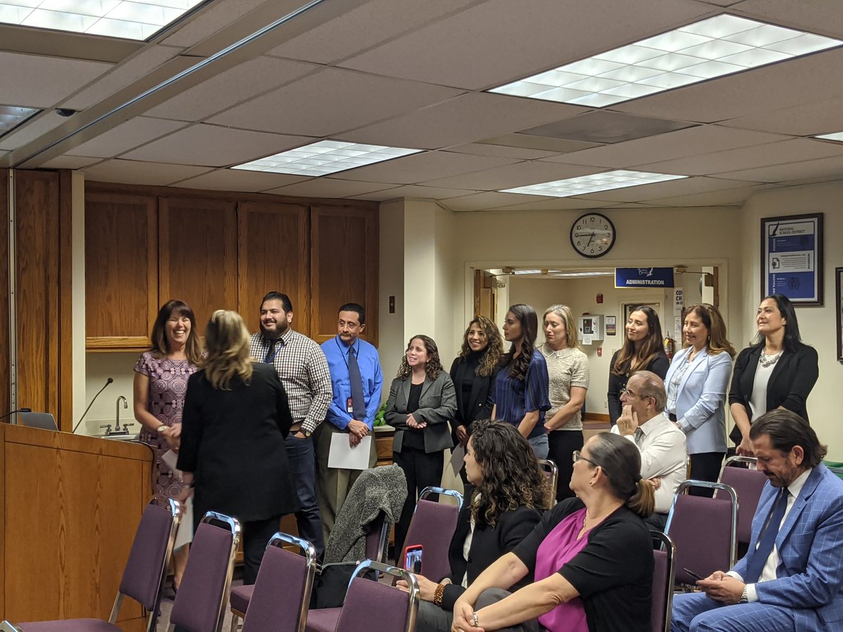 NCETAEDU's tweet photo. Shout out to our awesome counselors! Great presentation last night at the Governing board meeting. NCETA members are thankful to have a counselor and psychologist at every site. #IamNCETA #WeareCTA #NSDnow https://t.co/0bokdsNruc