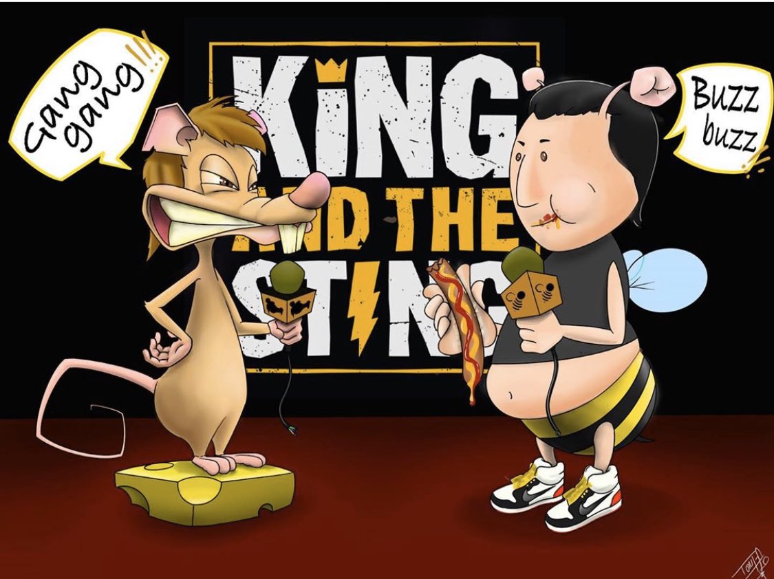 goldenhour_pod_'s tweet photo. King and the Sting cartoons are the best 🙌🏼 
@ihanaart 🖋
#ganggang #buzzbuzz #kingandthesting #kats https://t.co/oaKqsq5gaj