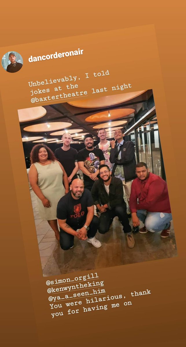 TheTalkKakShow's tweet photo. We had a great time last night 
This is Suma a late #TBThursday 😂

Thank you all for coming. A whole sold our Baxter show https://t.co/3PLfdm5spD