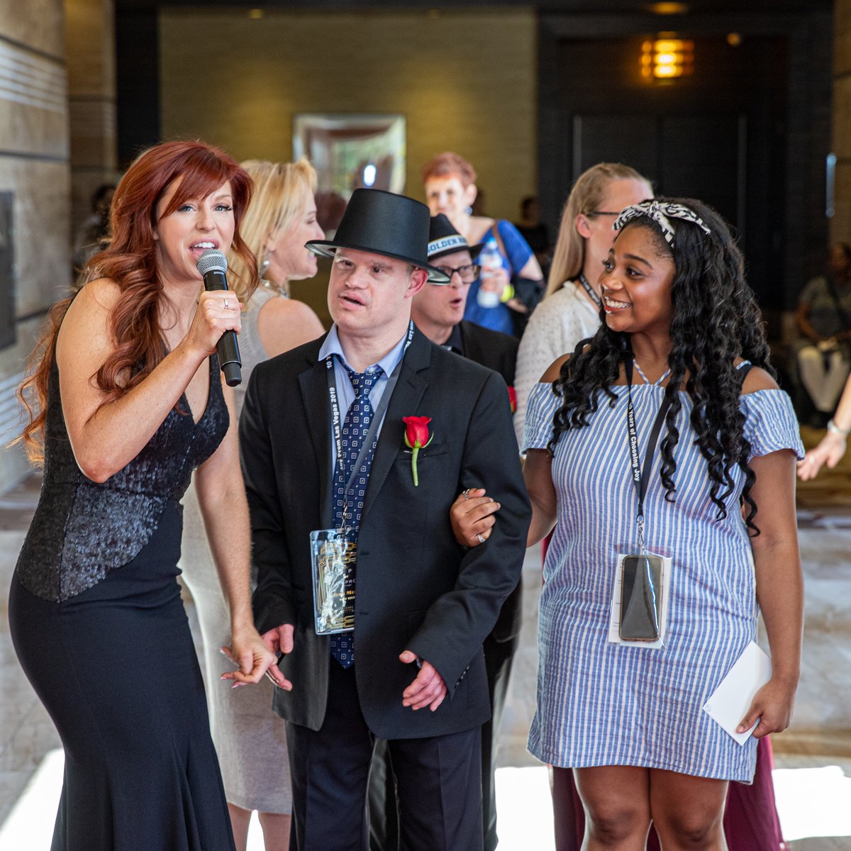joypromlasvegas's tweet photo. For this #throwbackthursday, we remember when you got your closeup and interview at the gala! #itsgonnabesweet #joypromlv #11yearsofjoy #joypromlv2020 #lasvegas #joy #joyfordays #inclusionmatters #inclusion #youbelonghere #community #nonprofit #tbt https://t.co/KDR7EARIwQ