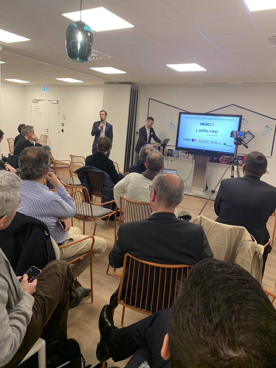 Le « Meetup Voiture Connectée et Autonome » commmence chez Léonard (Groupe Vinci). France Autotech très fière d’être partenaire de ce bel évenement ! meetup.com/fr-FR/MeetupVo…