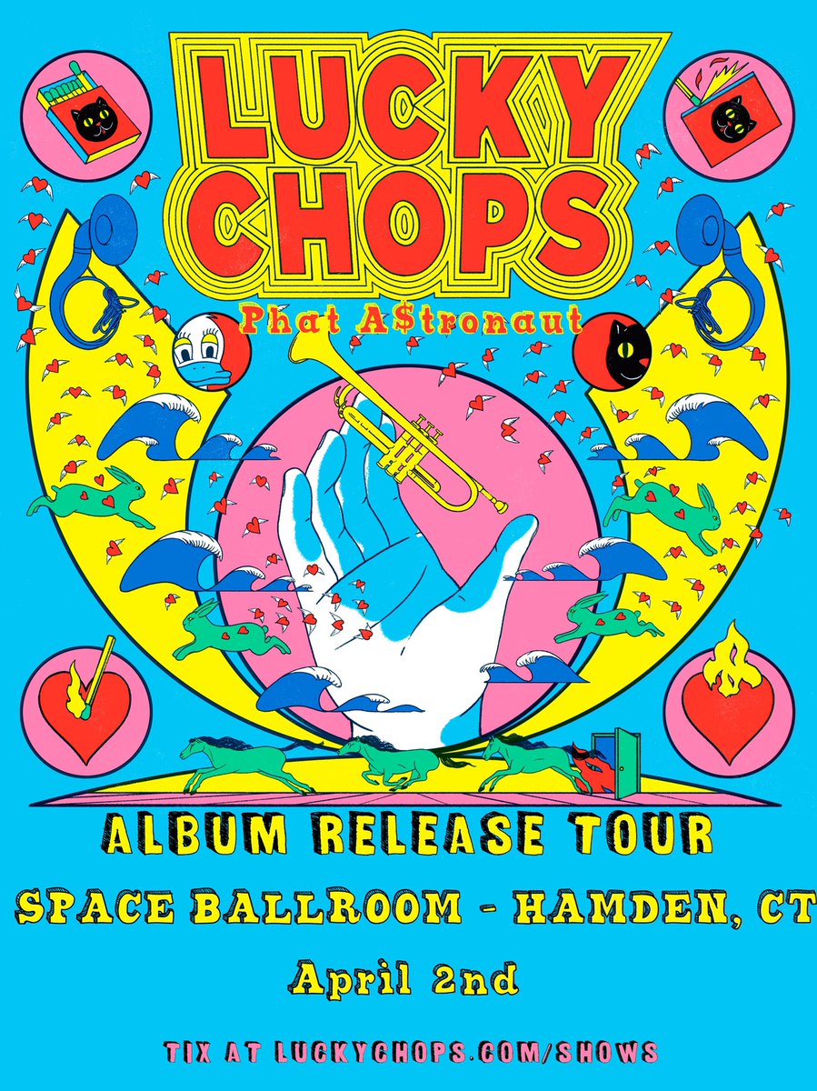 Funky brass band Lucky Chops takes the stage on April 2nd with Phat A$tronaut! 

Tickets moving fast:
spaceballroom.com/e/lucky-chops-…