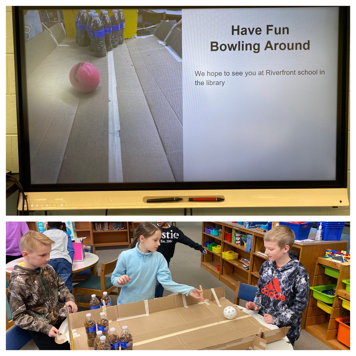 FTSD_Gallo's tweet photo. 4th graders create digital ads to promote their carnival games #DLDay #riverfrontrocks https://t.co/OeyMvQx6Ar