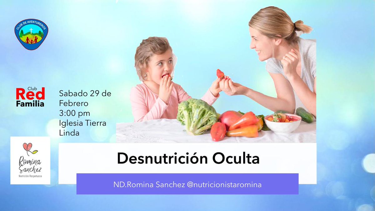 TierraLindaRed's tweet image. #EventosTierralinda
Este sábado tendremos programa Red Familia, y estará a cargo de Romina Sánchez quien nos hablará sobre la alimentación de nuestros hijos 👨‍👩‍👧‍👦🍉🥦
Te esperamos en la calle 116 # No. 71d - 66 Iglesia Tierralinda.
No olvides venir con otros padres 👨‍👩‍👧