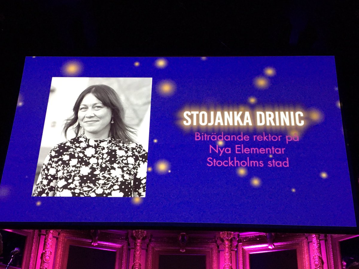 skolledarorg's tweet image. Stort grattis @Stoja3 ✨👏🏽🥇”Årets Digitaliseringsledare” #skolledare21