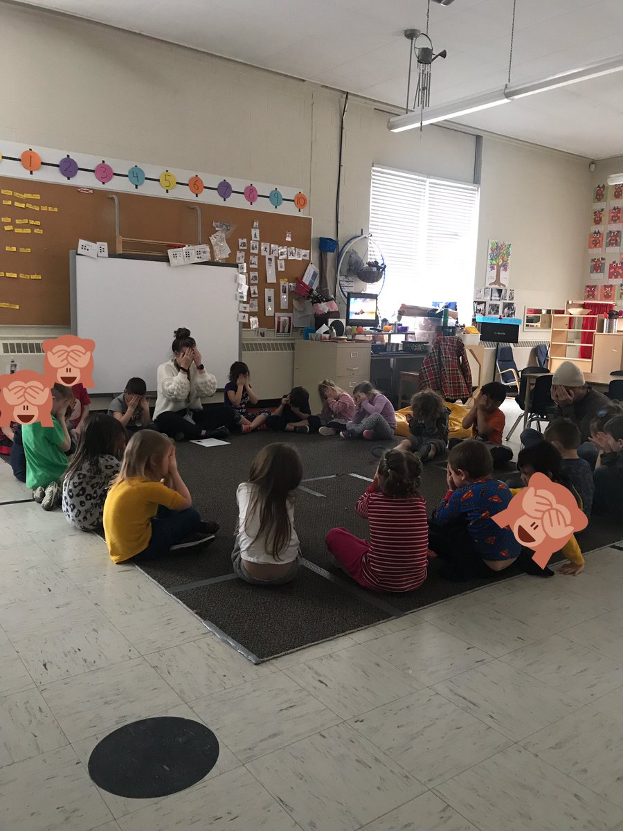 MACEaglesLondon's tweet photo. Belly Breathing and Warm Eyes with @kaitlineedy_ @MACEaglesLondon #ECEsrock #calmclass https://t.co/nyhOUObHSw