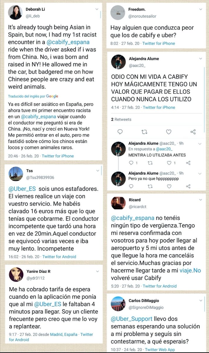 defensadeltaxi's tweet photo. 880 @sanidadgob @fiscal_es @DefensorPuebloE @facua @consumorg @CECUmadrid @ADICAE @consumidores
#Racismo;
#MalConductor;
#PagarPorNada;
#Incompetente;
#SorpresaDeÚltimaHora;
#PorSiCuela;
#ReclamarAlMaestroArmero.
#QuejasVTC #Uber #Cabify #EstafaCabifyUber https://t.co/1HYXjIbxtx