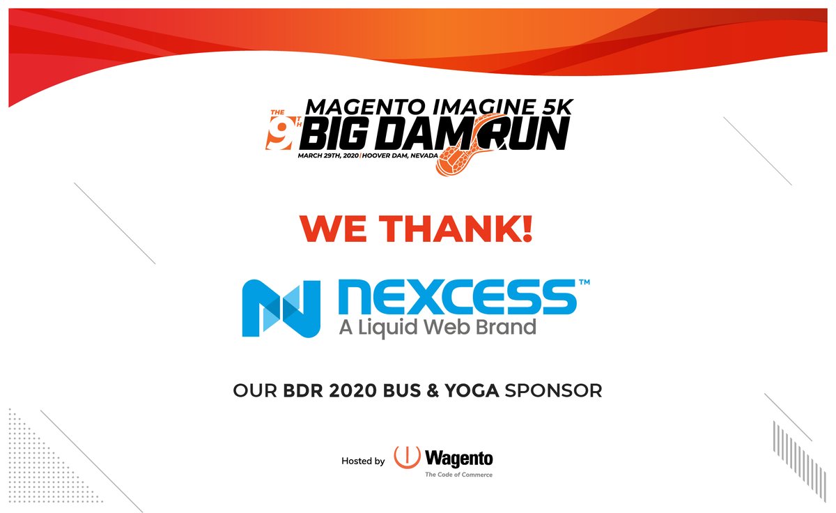 bigdamrun's tweet photo. We're excited to welcome @nexcess as a #BDR2020 sponsor! Catch them at the starting line! #magentoimagine #adobesummit #race #5k https://t.co/CvFKBMUhg8