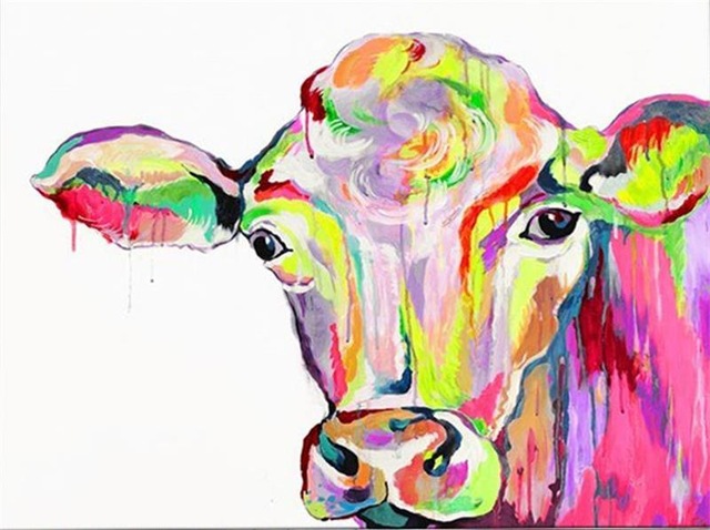 MeritDima's tweet image. Handmade Home Decor Paintings Abstract Animal Canvas Art Cow Oil Painting On Canvas For Wall Decor Artworks Modern Wall Unframed my-artwork.com/product/handma…