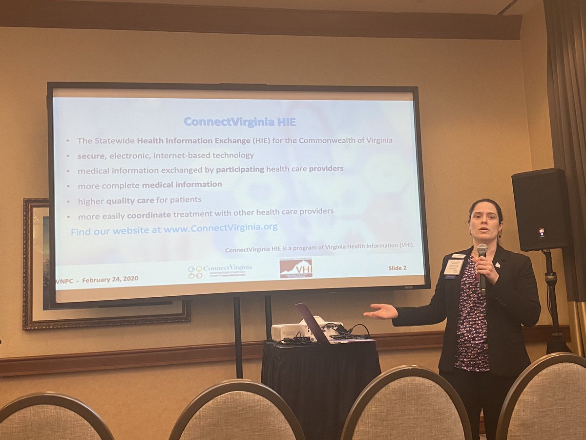 VAHealthInfo's tweet photo. #TBT to the @VNPCMomsBabies Summit earlier this week!
#VHI’s #ConnectVirginia Program Manager, Rachel, speaks on how the #EDCC Program can benefit perinatal care
Rouse (VA Maternal Mortality Project), Dudley (@uvahealthnews) & Pursell (#VNPC) reported on other recommendations https://t.co/EkoDuqkSxc
