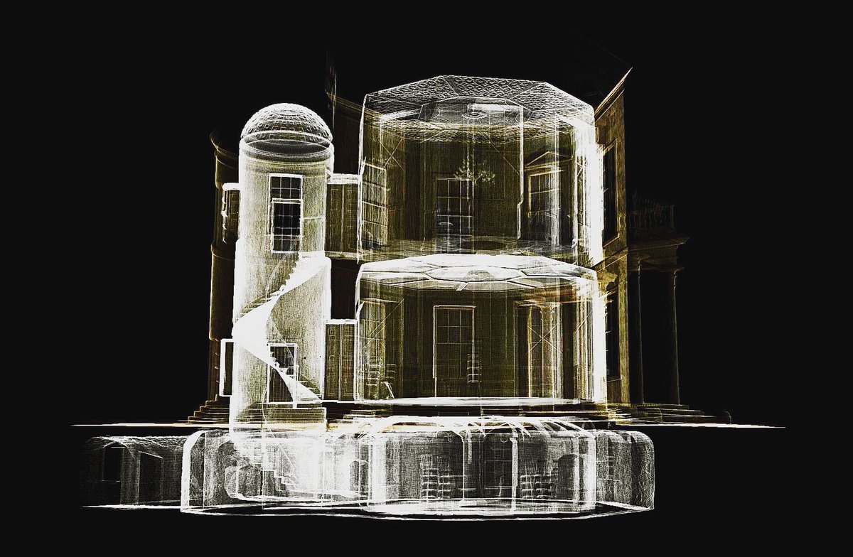 Temple of the Winds, Mount Stewart Estate. 3d laser scanned with a Faro Focus. #farofocus #farofocus3d #mountstewart #nationaltrust #nationaltrustni #pointcloud #laserscan #laserscanner #lidar #surveyor #templeofthewinds