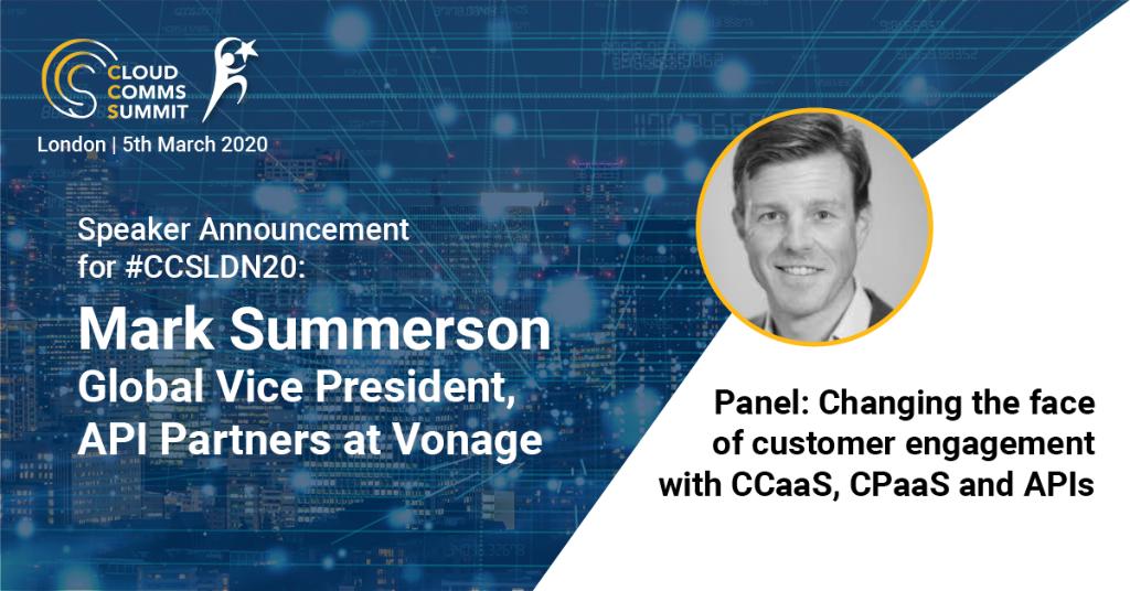 Mark Summerson will share how APIs can transform customer experiences at #CCSLDN20. bit.ly/2Tk6wU7 #APIs #CPaaS #CCaaS