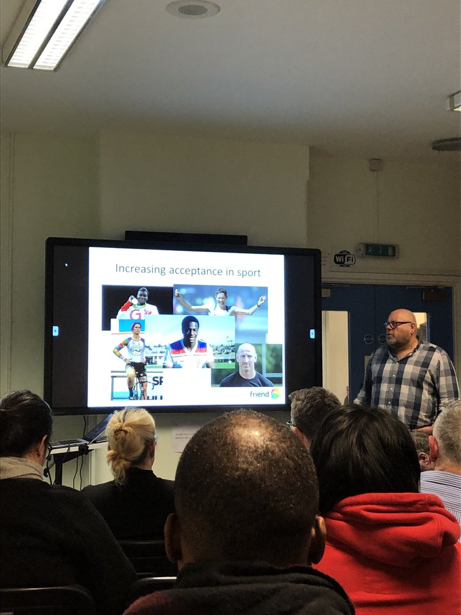 Spectra_London's tweet photo. @Spectra_London Clinical Lead Ben Hoff @consciouscityUK speaking at tonights Mental Health Matters event, looking at how #LGBT+ people use local services @ St Pancras Hospital, along with @MontyMoncrieff, @lgbtfriend CEO. We also showed our #trans film #WhoIsAlex @CharityFilm_ https://t.co/zIysLJQb3b