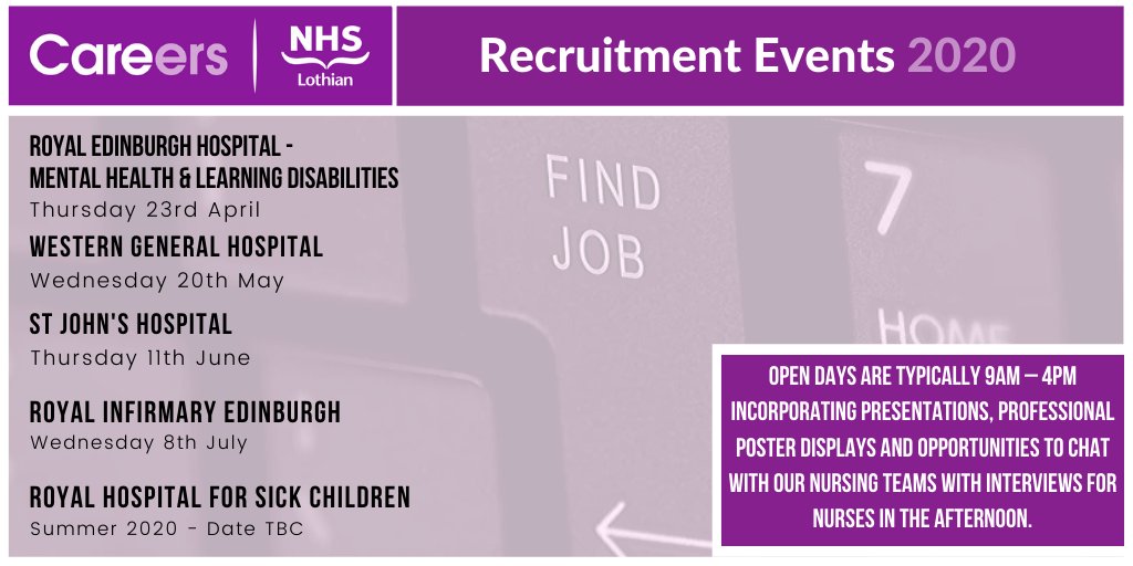 NHS Lothian on Twitter "We are hiring! Would you like to find out more