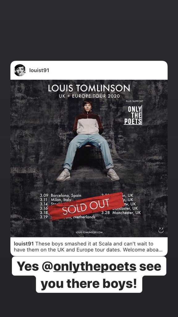 TeamLouisNews's tweet photo. Jessie, Isaac, Michael and Matt reposted Louis’ recent post via Instagram Stories! https://t.co/zTtue0g3AJ