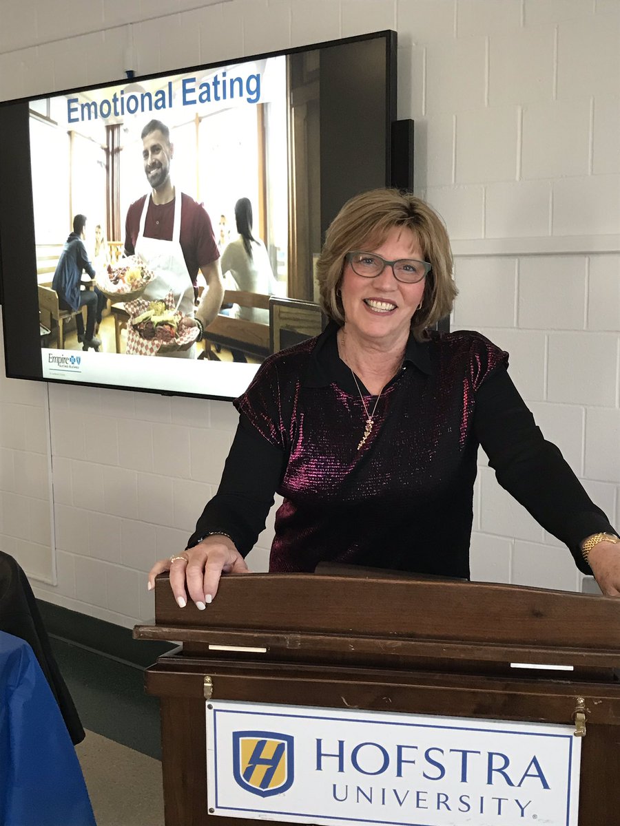 Speaking at Hofstra <a href="/today/">Beth Shankle</a> about Emotional Eating...sound like anyone you know? #emotional-eating #HealthyEating
