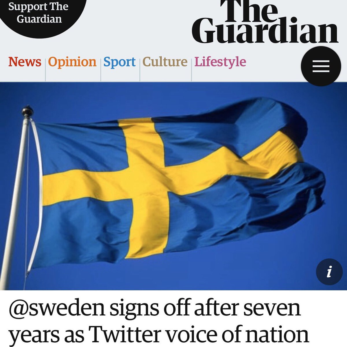 does anyone remember when i had the official @sweden account for one week and the government decided to end the entire account forever or is it just me