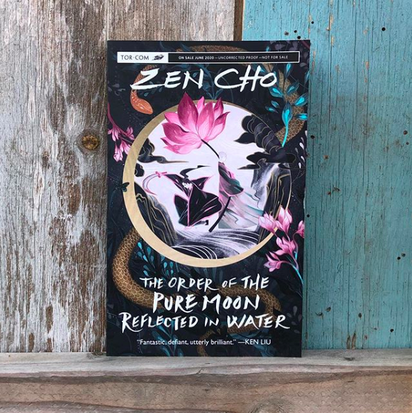 THE ORDER OF THE PURE MOON REFLECTED IN WATER by @zenaldehyde: a found family wuxia fantasy that combines the vibrancy of old school martial arts movies with characters drawn from the margins of history.https://publishing.tor.com/theorderofthepuremoonreflectedinwater-zencho/9781250269256/ …