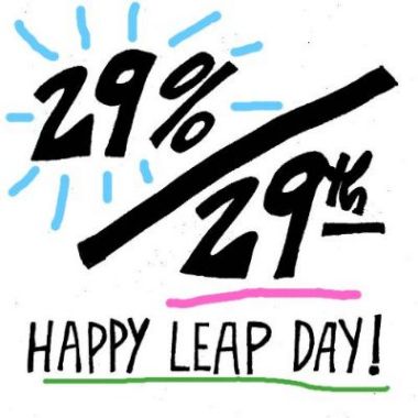 Wow - 29% Off Everything on Sat. Feb. 29th for Leap Day! - both online and in the Bookstore mailchi.mp/dc557ceebd18/2…