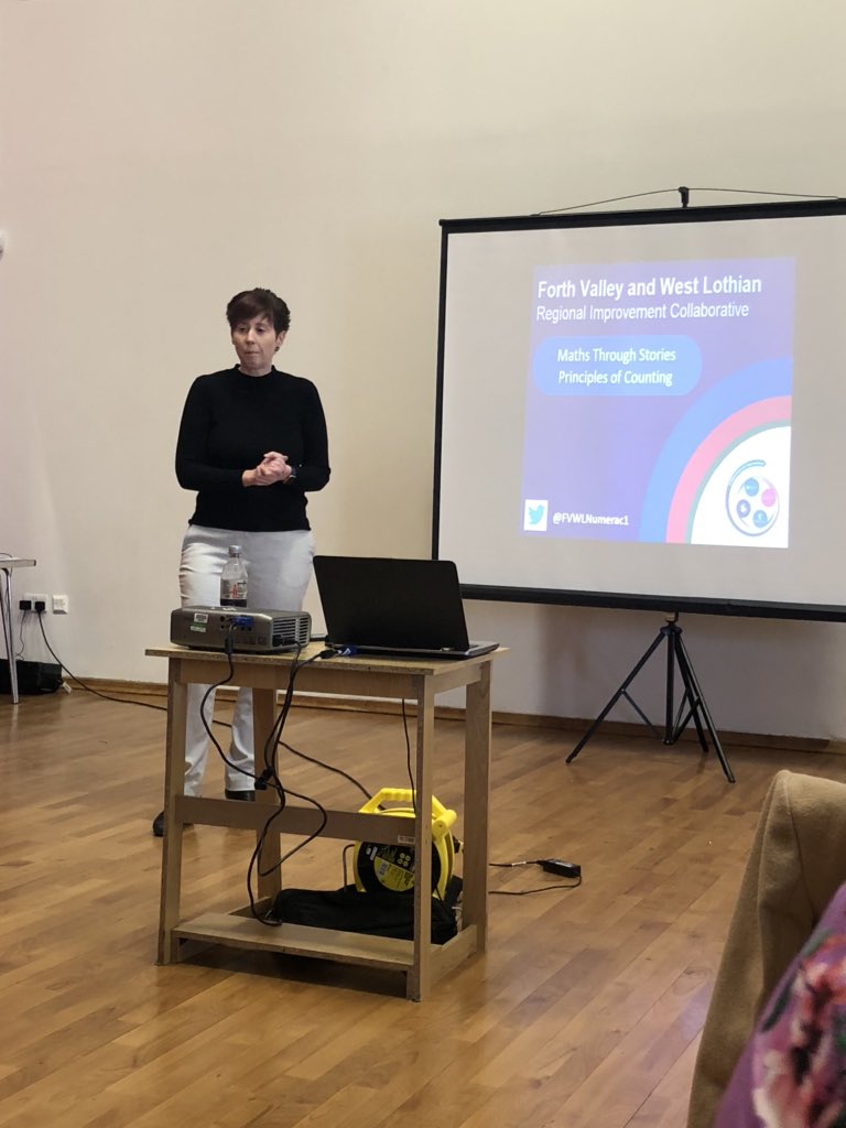 MissSMcAllister's tweet photo. A fantastic numeracy session this afternoon led by @lynnemcbain01. We focused on the Principles of Counting, Maths through Stories and then discussed how we could promote and embed them into our practice. @FVWLricNumerac1 #Principlesofcounting #FVWLmathsthroughstories https://t.co/LrxVRzW1z9