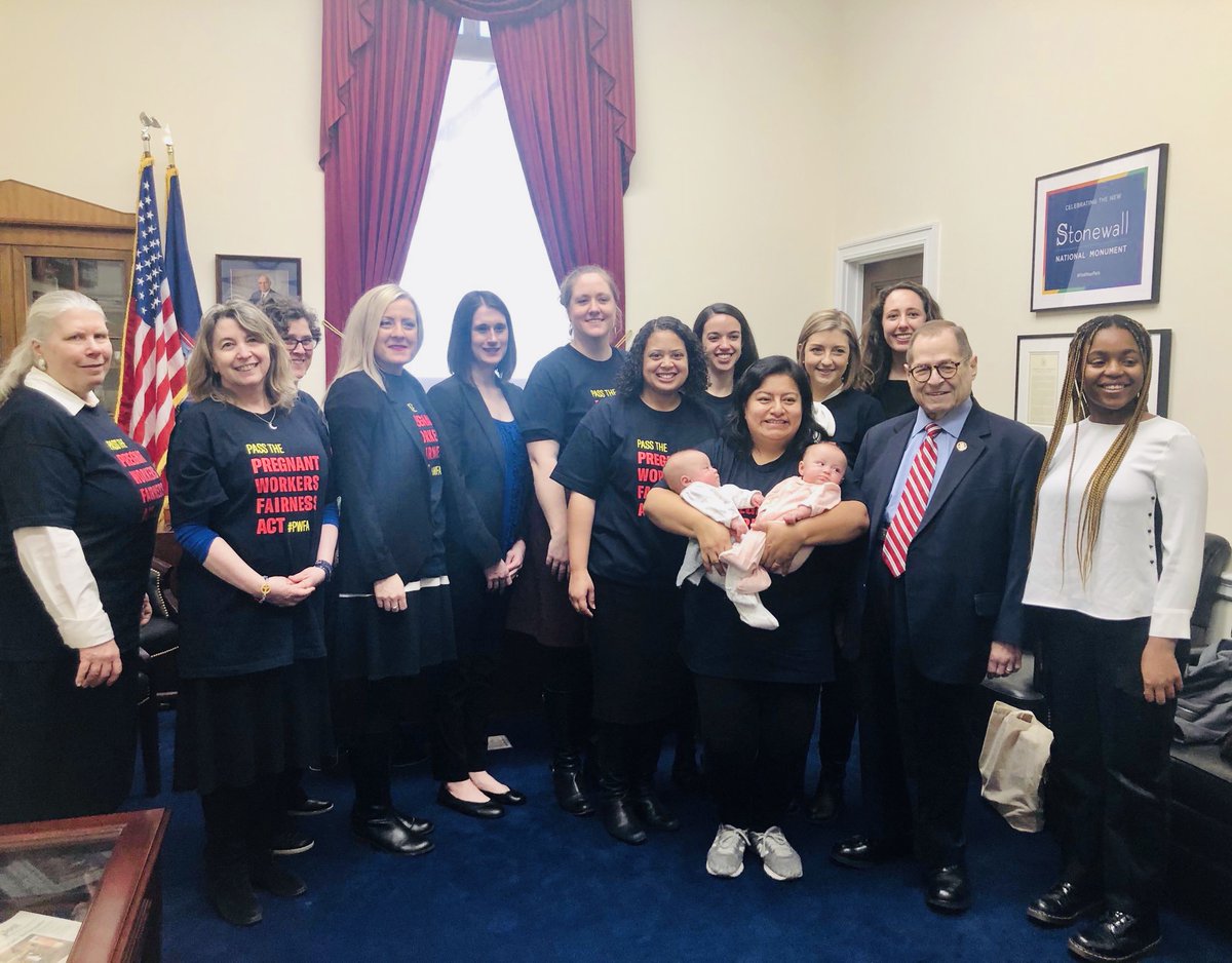 Rep. Jerry Nadler appears in his office with advocates.