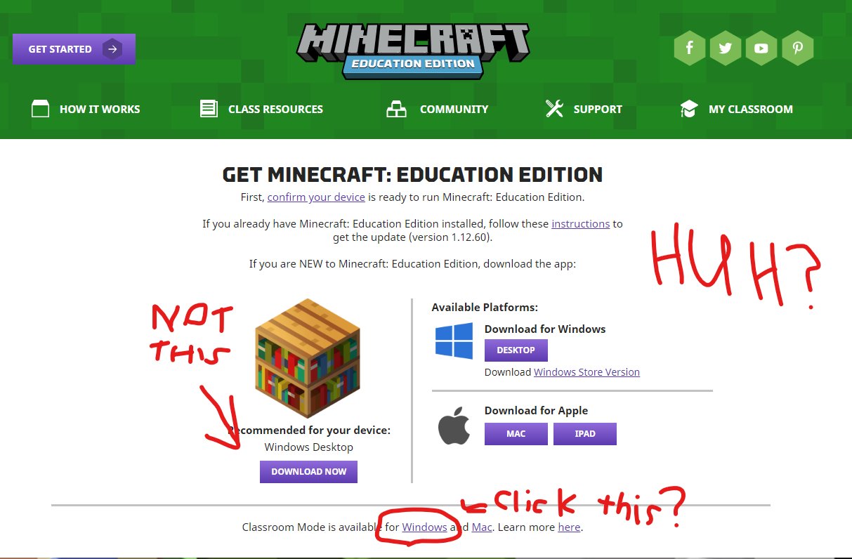 Minecraft Education Edition On Twitter Hoyty Thanks For That Feedback It S Very Valuable To Know Where The Difficulties With The Website And Game Arise We Ll Be Sure To Pass It Along To