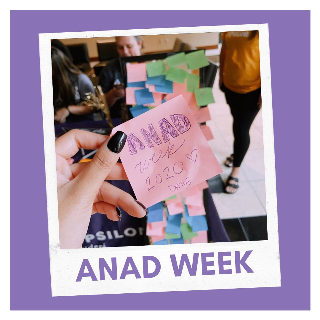 ANADHelp's tweet photo. While we're celebrating #EatingDisorderAwarenessWeek, @DPhiEIHQ chapters across the country have been putting on #ANADWeek, and raising awareness for eating disorders on their college campuses. Delta Phi Epsilon has been a philanthropic partner of ANAD's since 1985! https://t.co/NWcUM8r1cy