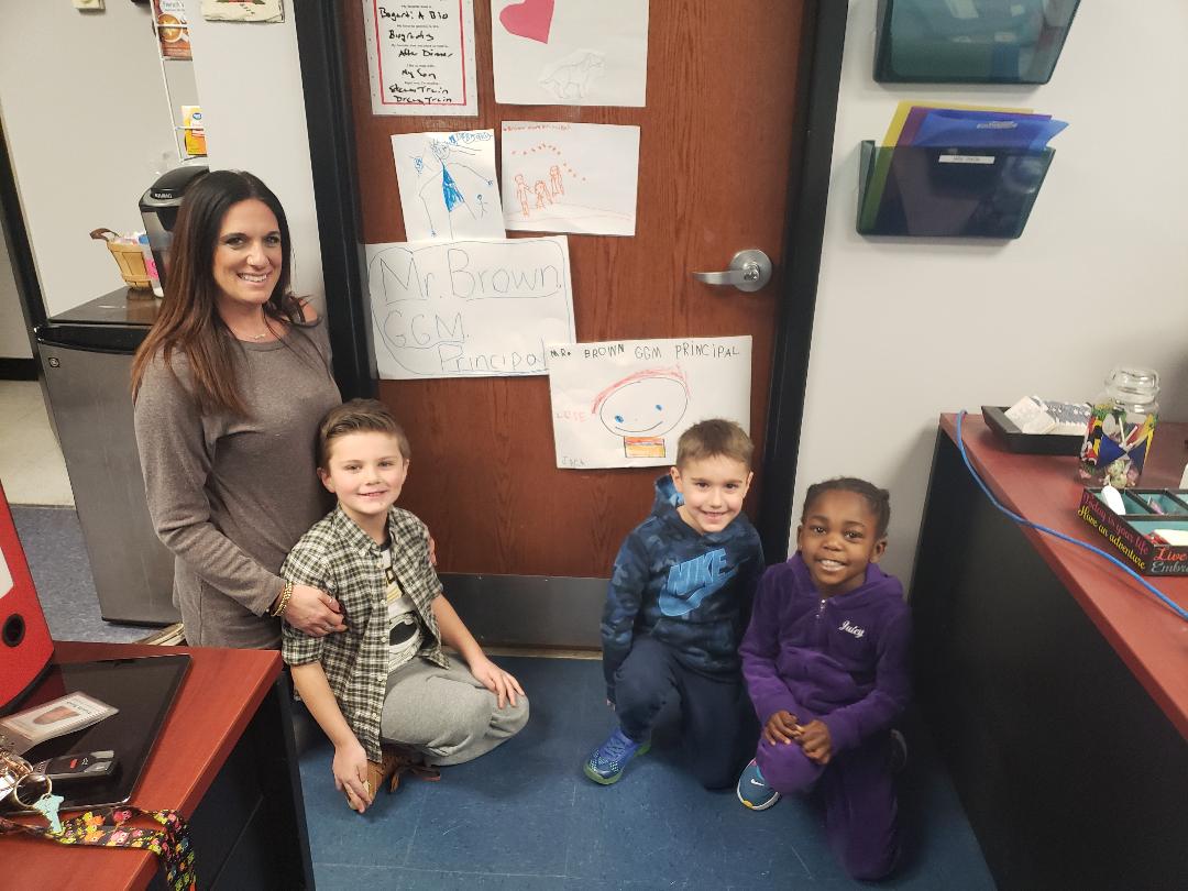 Our wonderful Kindergarten students noticed I did not have a name plate on my door...They did this for me.......@angela__rush