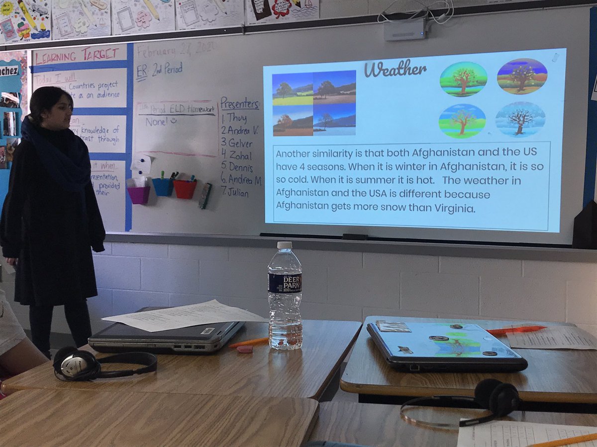 Jason Wright (@wrightwayesol) on Twitter photo Students in Ms. Bermudez’s Beginning ELD class give oral presentations comparing and contrasting aspects of their home country with the United States. The kids were amazing! <a href="/SOAR_with_MrsB/">Mrs. Bermudez</a> <a href="/ESOLHolmes1/">ESOL @ Holmes</a> <a href="/HolmesMS_FCPS/">Holmes MS-FCPS</a> <a href="/SecondaryESOL/">Secondary ESOL</a> Students in Ms. Bermudez’s Beginning ELD class give oral presentations comparing and contrasting aspects of their home country with the United States. The kids were amazing! <a href="/SOAR_with_MrsB/">Mrs. Bermudez</a> <a href="/ESOLHolmes1/">ESOL @ Holmes</a> <a href="/HolmesMS_FCPS/">Holmes MS-FCPS</a> <a href="/SecondaryESOL/">Secondary ESOL</a>