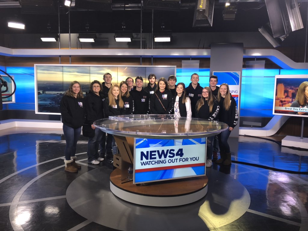 NewbyPrincipal's tweet photo. Students in the NCHS Video Editing Class has the opportunity to tour KMOV in STL today!! https://t.co/oOGuIbQjvr