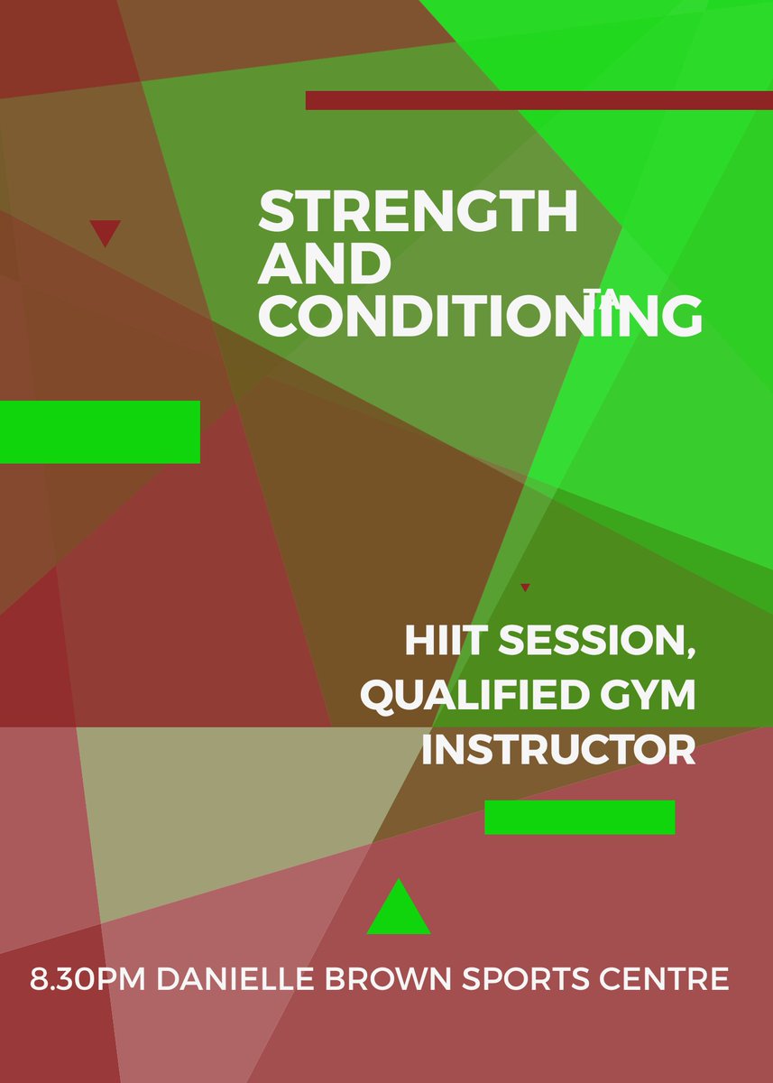 Don't forget our HIIT session tonight 👌