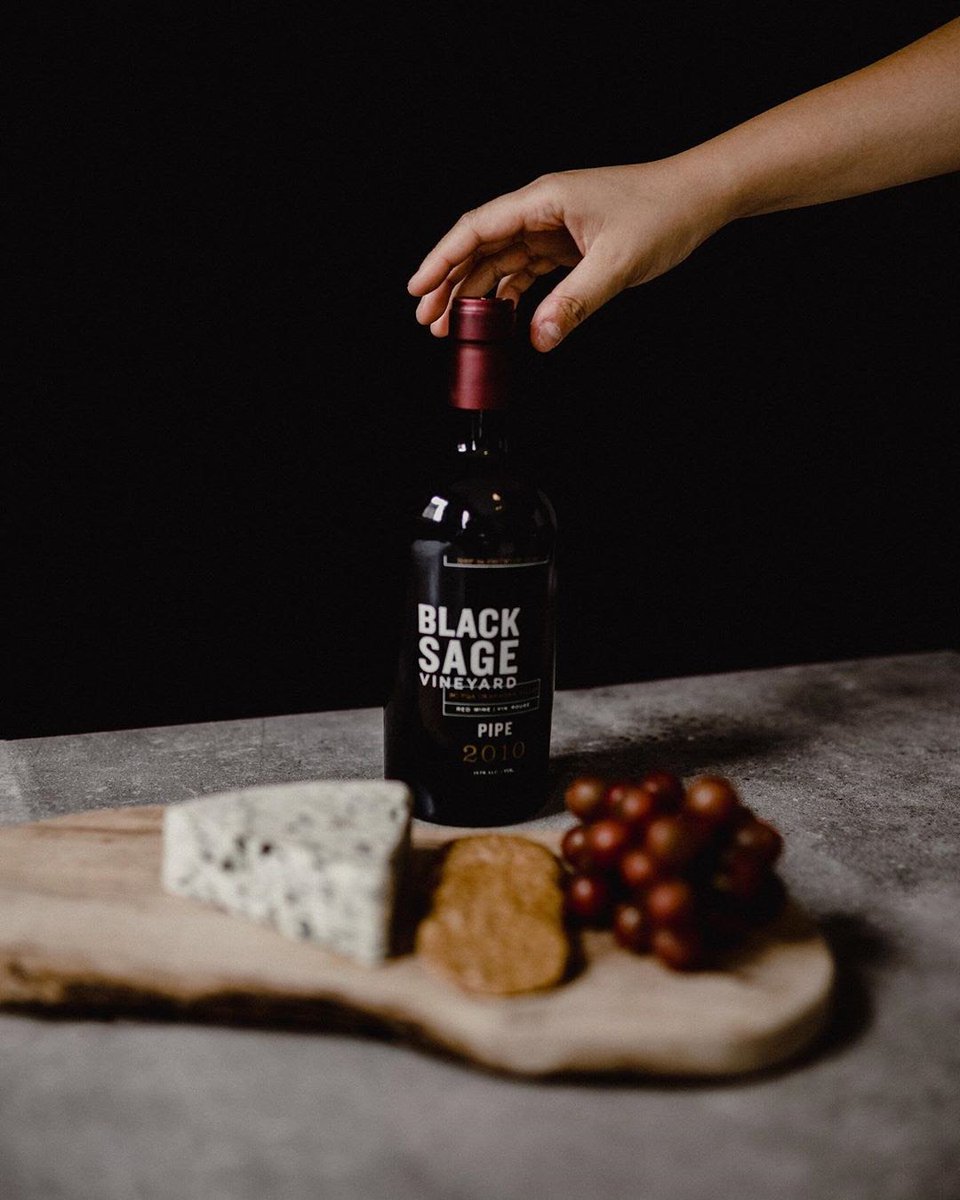 Decadent Black Sage Pipe and a rich cheese board. Make an impression at your next gathering with this bold pairing.
