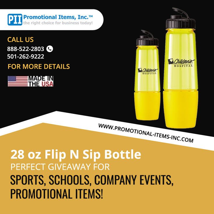PromoPII's tweet image. A water bottle customized with your logo is something they'll take everywhere – and proves invaluable for your brand's visibility and word of mouth. Find Flip N Sip Promotional Water Bottles @ promotional-items-inc.com/28-oz-flip-n-s…