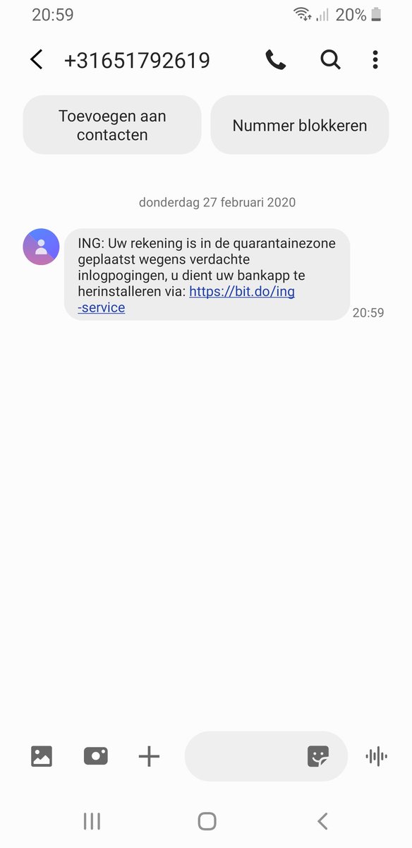 Ze moeten me wel hebben tegenwoordig...heb ik ergens mn nummer achter gelaten 🤔

<a href="/ingnl/">ING Nederland</a>  ter info, hier een trucje van iemand die niet op een normale manier z'n geld kan verdienen... #sukkels