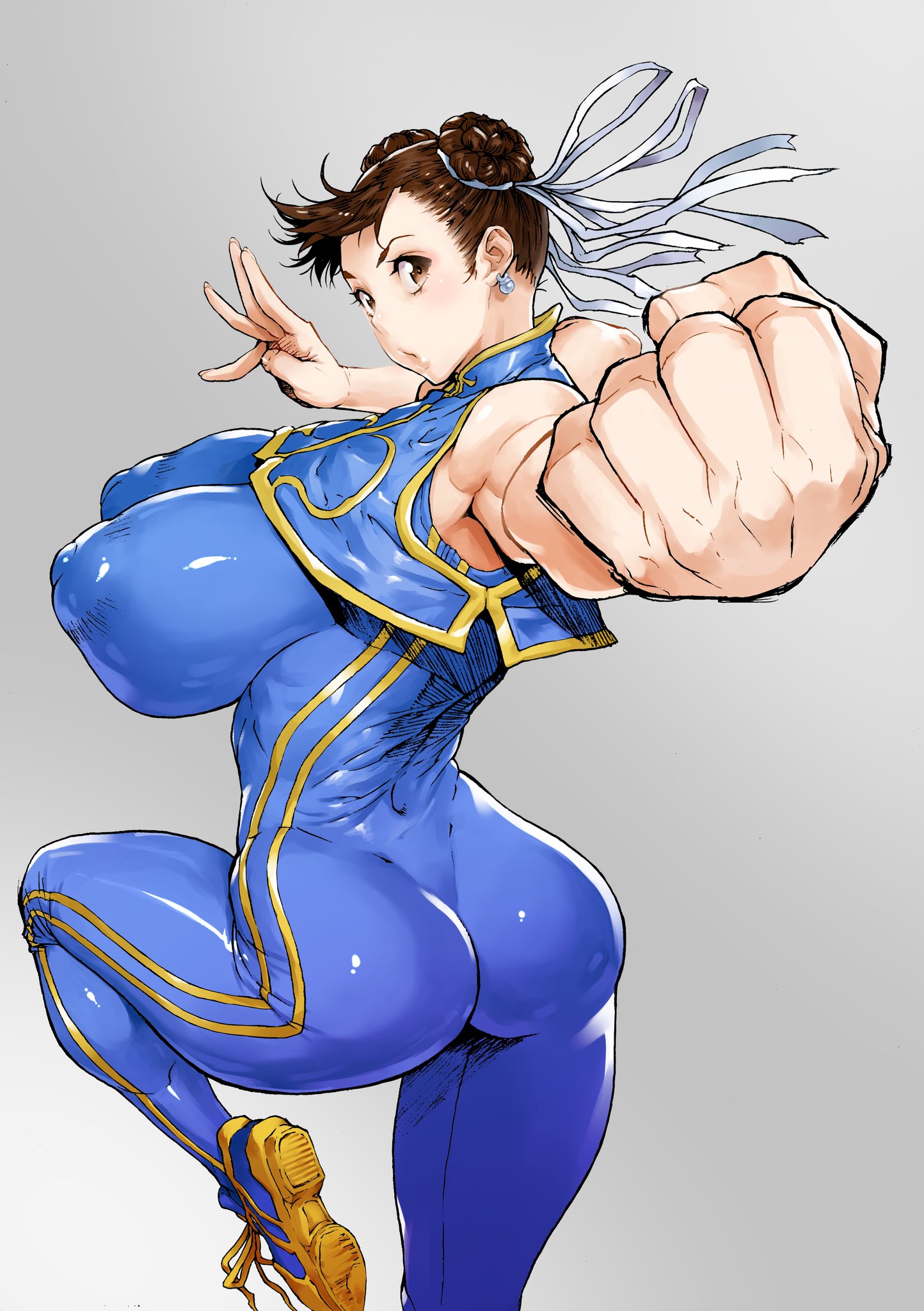 Remy, am I looking at a profile of Chunli's massive boobs or is that h...