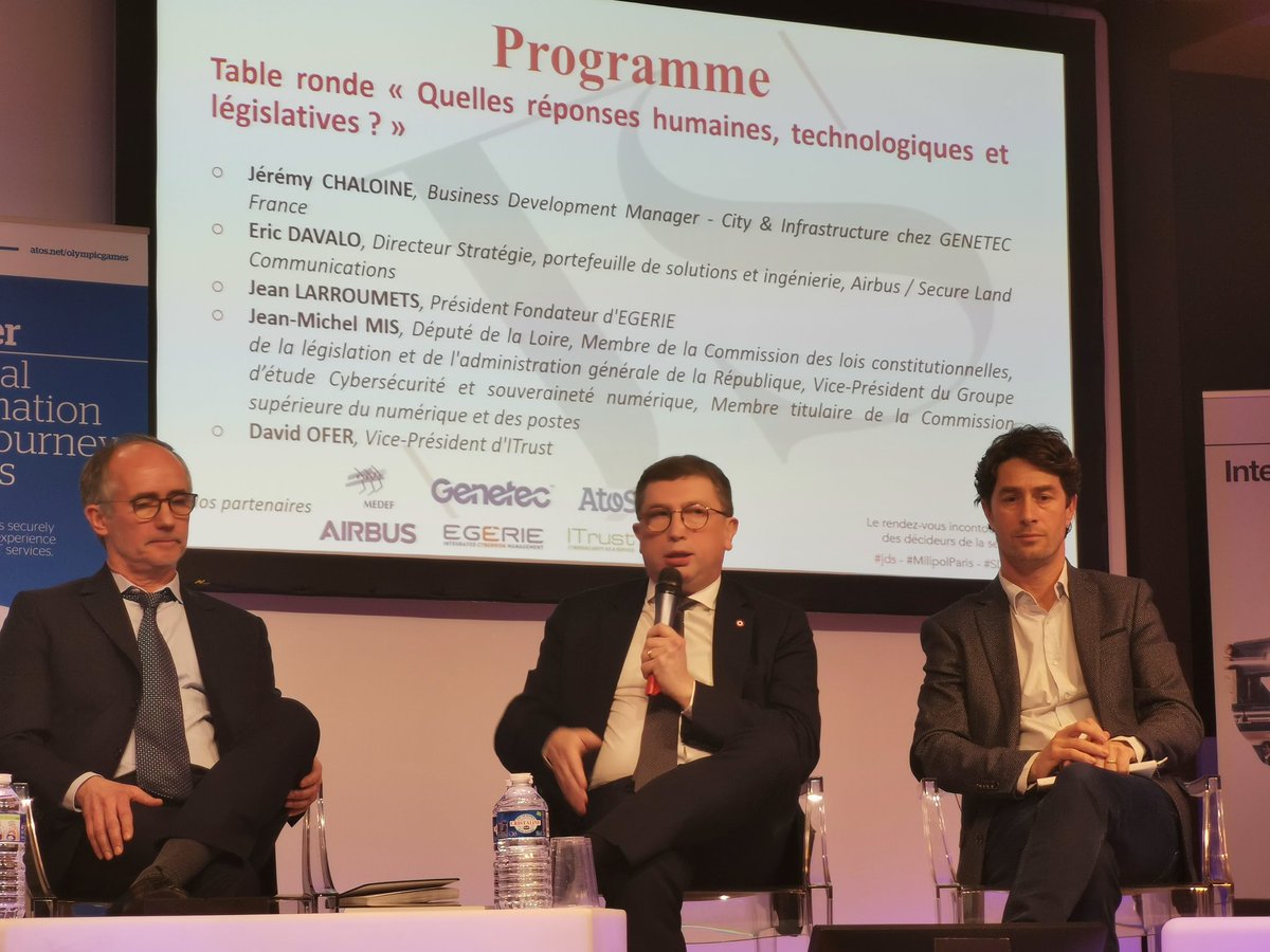 Le député de la Loire <a href="/JeanMichelMIS/">Jean-Michel MIS 🇫🇷</a> compte associer les 3 forces de #sécurité :
-  la gendarmerie👮‍♂️
- la police nationale🇫🇷
- les agents de #SécuritéPrivée🕴️
pour renforcer la sécurité des #JO2024

#JDS #MilipolParis <a href="/JO2024_fr/">JO 2024 France</a> <a href="/ffspsecurite/">Fédération française de la sécurité privée</a>