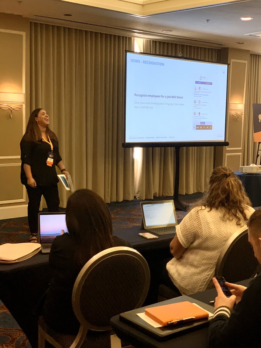DATISe3's tweet photo. We love that our clients are excited about the demonstration in the New Employee &amp; Manager Self-Service Session! #DATISSummit20 https://t.co/odeY8vq5W0