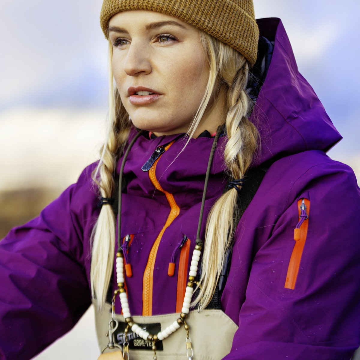 GORETEXna's tweet image. . @AEngerbretson knows how to celebrate #NationalRetroDay in style by wearing her grandma’s GORE-TEX waders. #TBT #TestedForLife