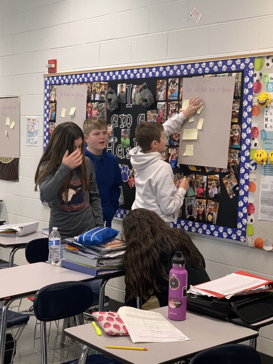 ShellLeighvt's tweet photo. Having fun with Hyperbole today! Hyperbole Slam for the win! Who can write the most “extra” hyperbole?@ABMSPrincipal @fcpsk12 https://t.co/binv1AthCC