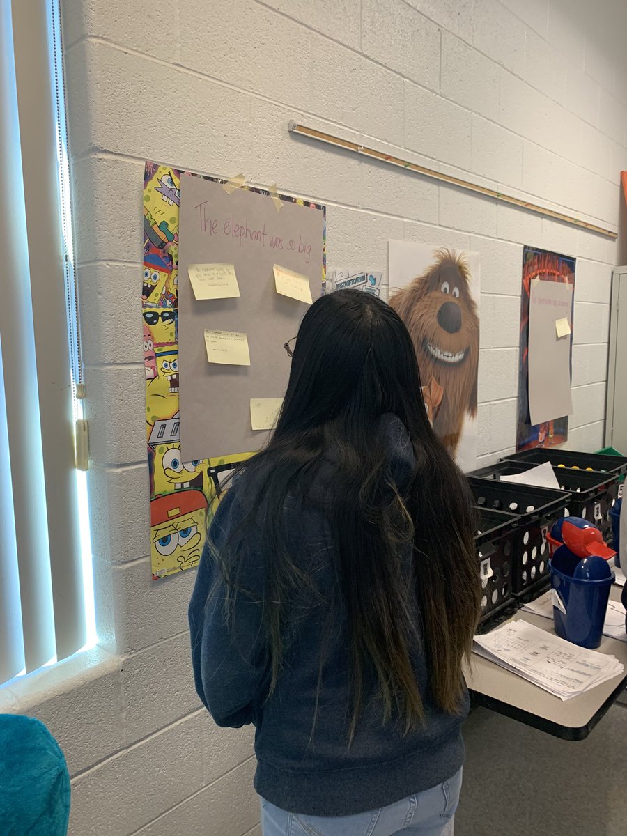 ShellLeighvt's tweet photo. Having fun with Hyperbole today! Hyperbole Slam for the win! Who can write the most “extra” hyperbole?@ABMSPrincipal @fcpsk12 https://t.co/binv1AthCC