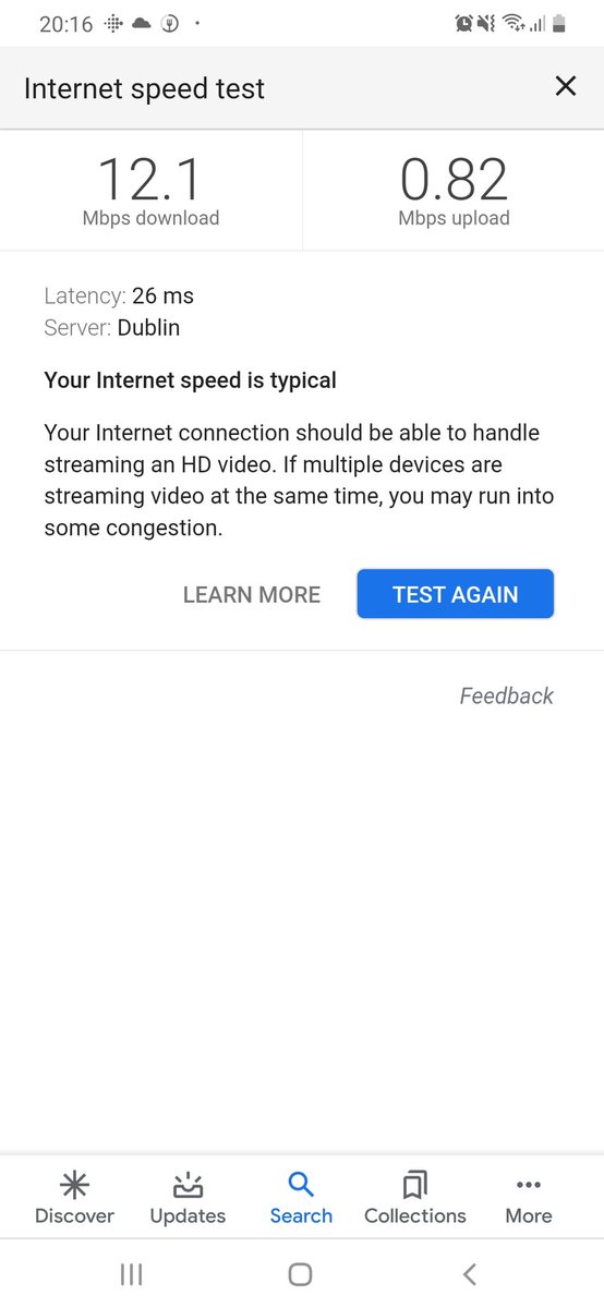 MastersonSteve's tweet photo. @SkyIreland what's the story? Any chance of some wifi that can sustain more than one person streaming at a time? https://t.co/UYZBzsG84L