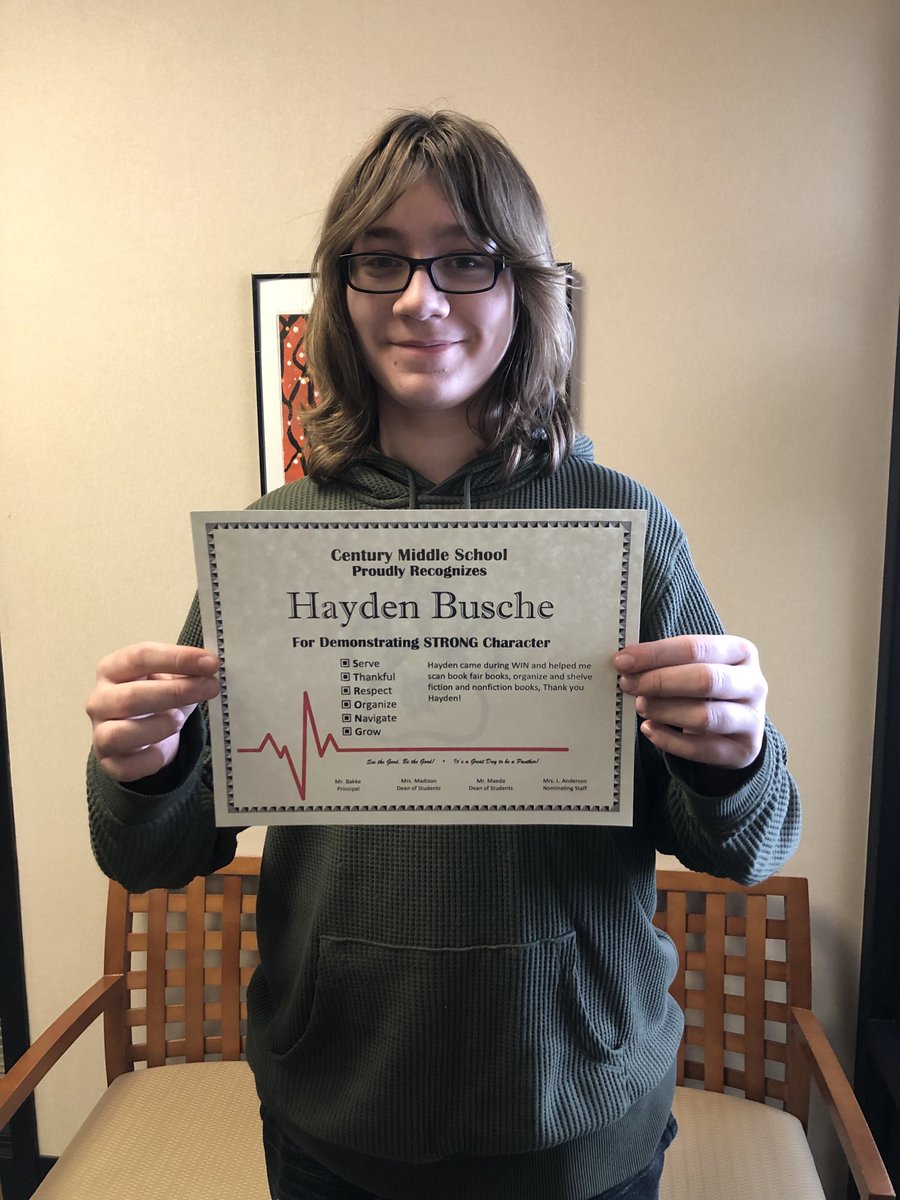 BruceMaeda's tweet photo. Congrats to another STRONG student!  ⁦@CMSLakeville⁩ ⁦@LakevilleAreaPS⁩ #cmsstrong https://t.co/ghUMK96sTW