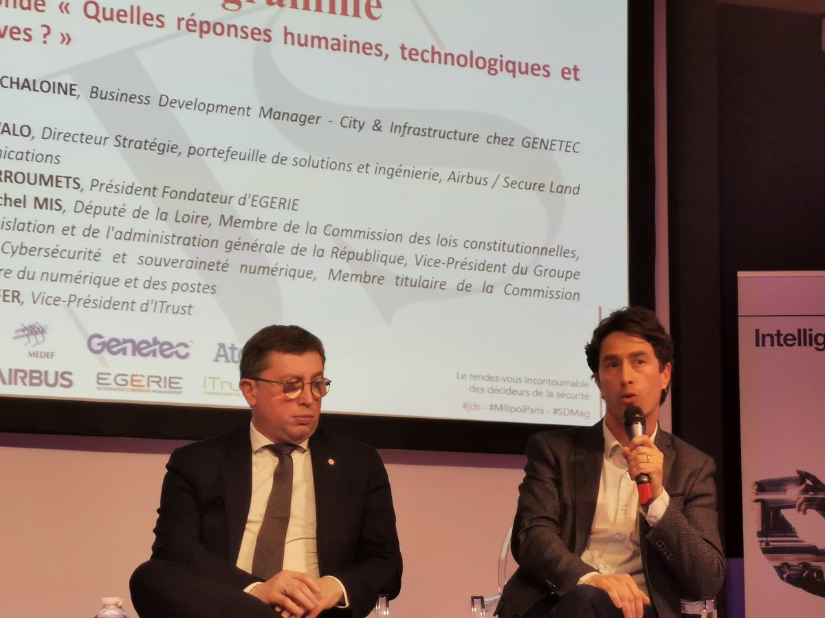Jeremy Chaloine de #Genetec insiste sur la nécessité d'une #Interoperabilite entre les différents acteurs pour utiliser l'ensemble des services de #sécurité