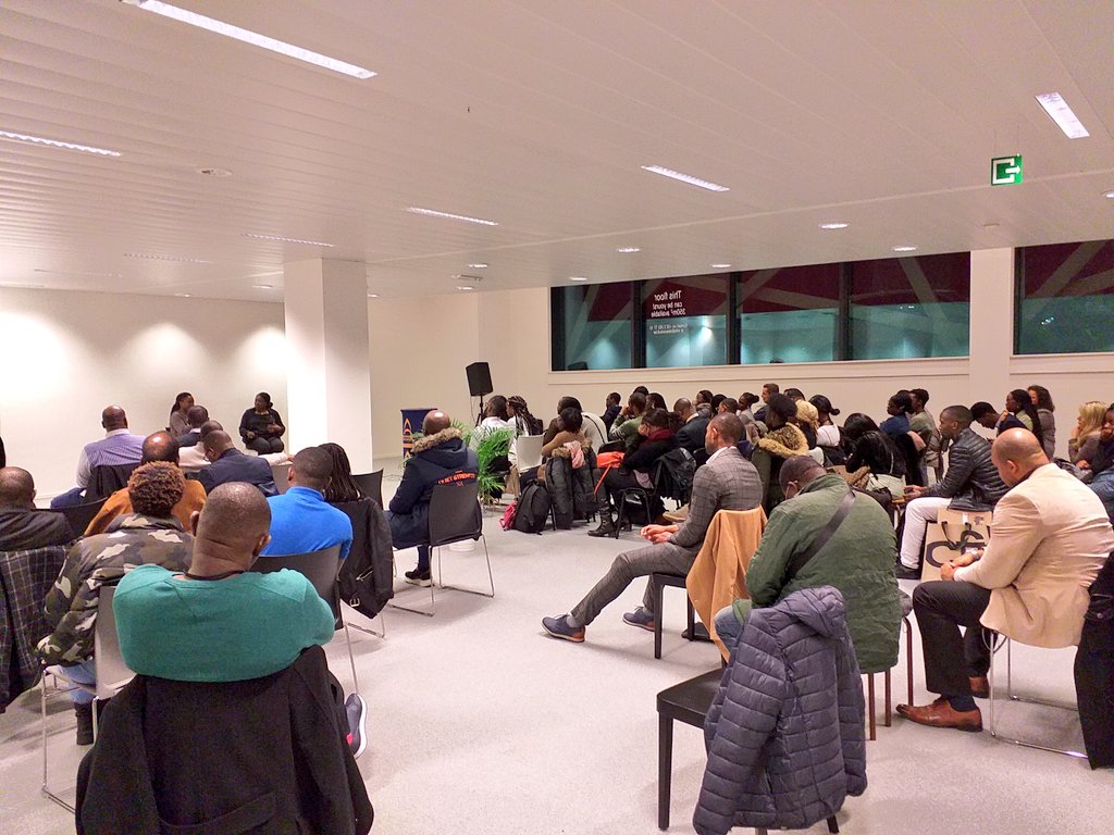 [#afropreneurNetwork 🙏🏾🎯]

Truly inspiring afterwork w/ Brussels based #BlackEntrepreneurs 
🔸️Bami West 
🔹️Hortense Weidenaar
🔺️Kossi Modeste 
🔹️Nadine Minampala
🔸️Alexandra Kizizie
🔺️Tamiim Beauty

📲 On IG
#EuropeNtheCity #BlackHistoryMonth