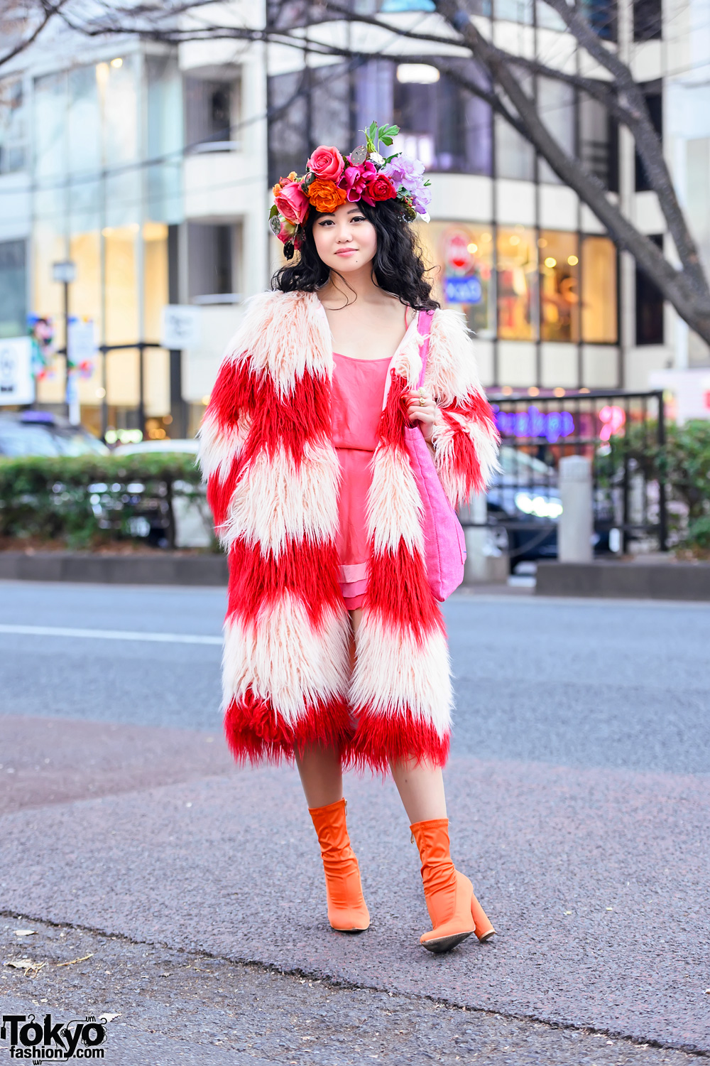 Opening ceremony faux fur coat outlet