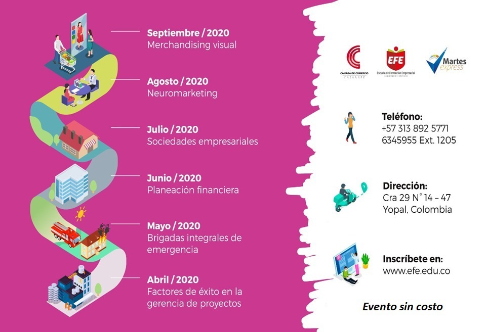 CCCASANARE's tweet photo. #Renovación2020👉Es momento de Renovar la Matrícula Mercantil y gozar de los beneficios de #SerFormal, como las capacitaciones gratuitas #MartesExpress con la @EFECCCASANARE desde abril a septiembre agenda a sus colaboradores https://t.co/l83hArecNJ📒 #RenovarEsCrecer🤠#SoyFormal https://t.co/W9PYw9C7W9