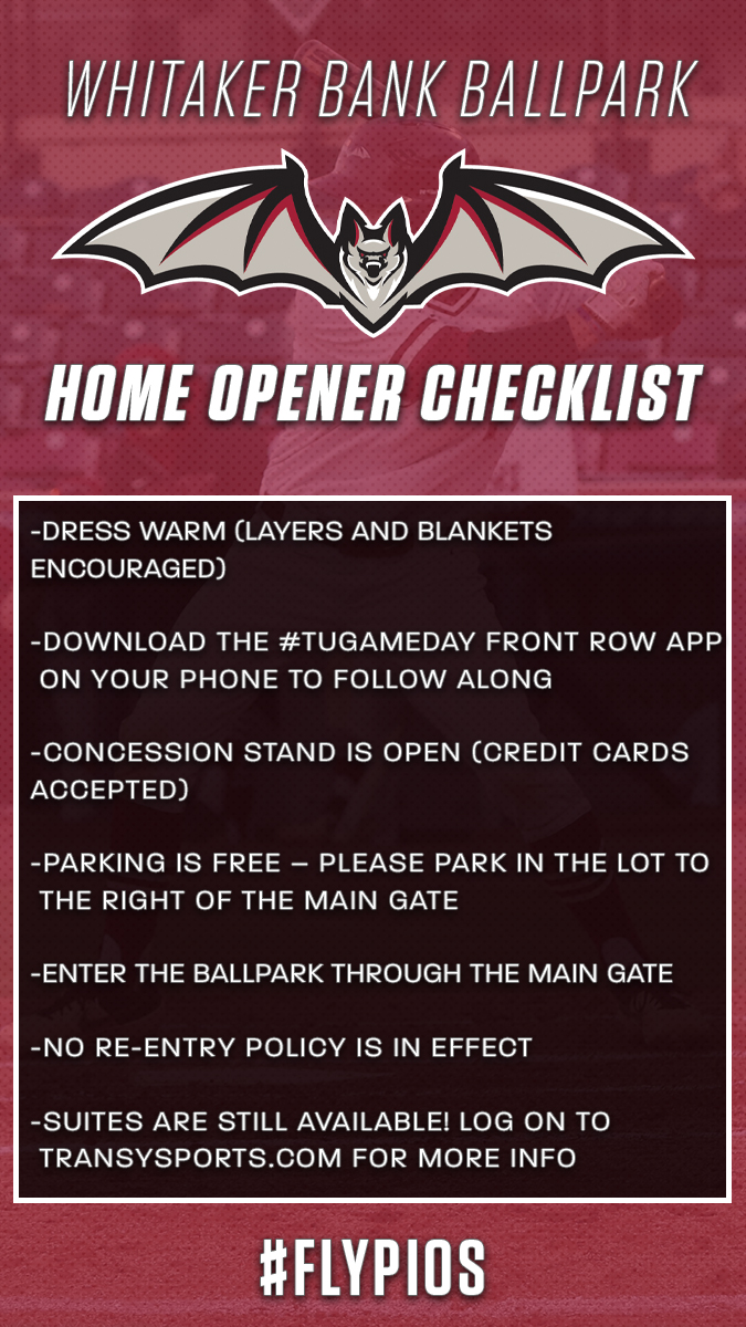 TransySports's tweet photo. The inaugural @TransyBaseball Whitaker Bank Ballpark home opener is just two days away! 

There are a couple of different items and updates in the move to a new ballpark so we made a checklist to help fans prepare for a new atmosphere.

First pitch is Saturday at 1 PM vs Denison! https://t.co/QX0lIWra4W