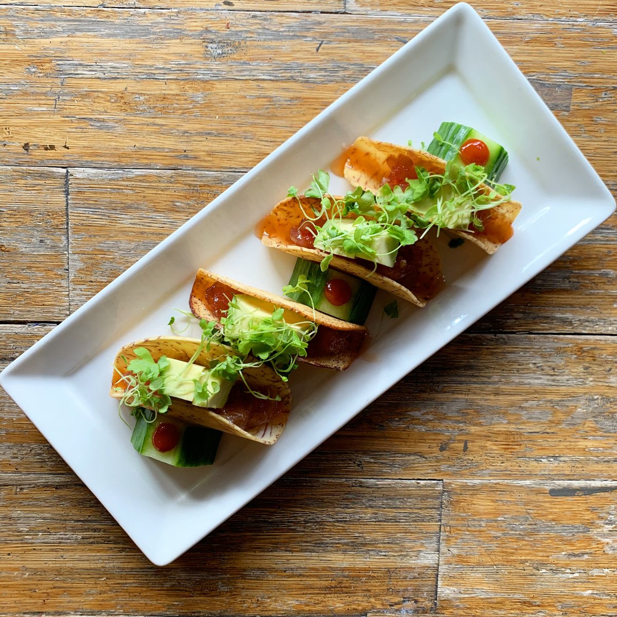 Beautiful day in NYC calls for delicious Tacos while taking in the streets of West Village.

Enjoy our Tuna Tartare Tacos with taro root, ginger and avocado.

#janerestaurant #foodporn #nyceeeeeats #newyorkcity #newyork #westvillage #tribeca #soho #nyc #Chelsea #manhattan