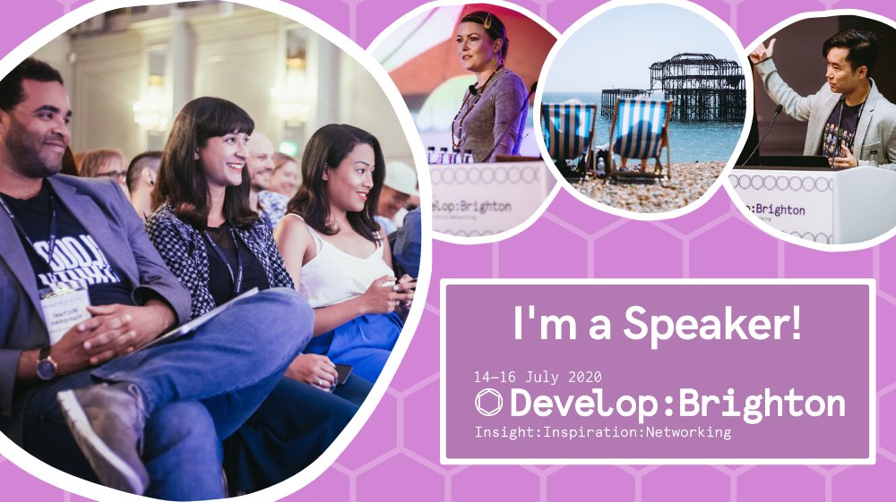Little Announcement:

'I'm speaking at Develop:Brighton 2020'

#Imaspeaker #developconf

developconference.com/whats-on/2020-…